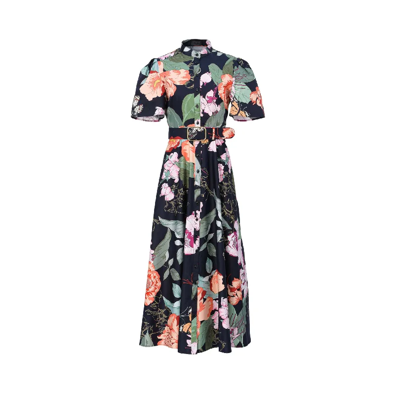 Leo Lin Women's Bianca Short Sleeve Midi Dress