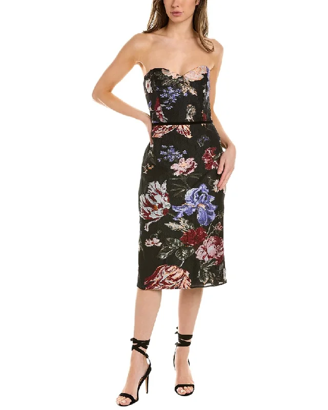Marchesa Notte Sweetheart Sheath Dress