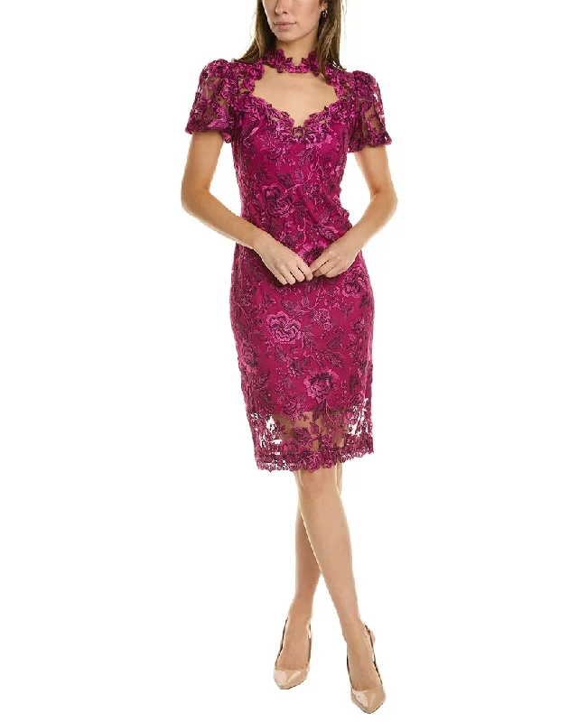Tadashi Shoji Embroidered Sheath Dress