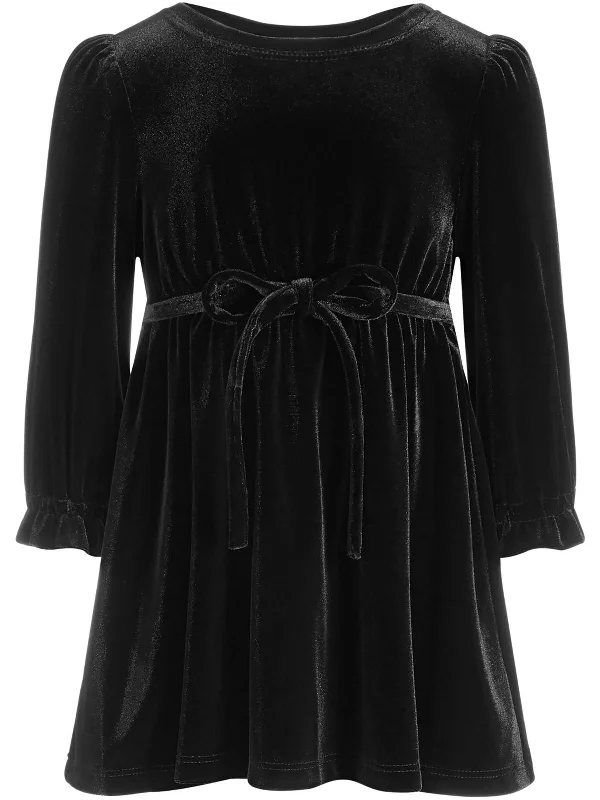 Toddler Velour Midi Dress