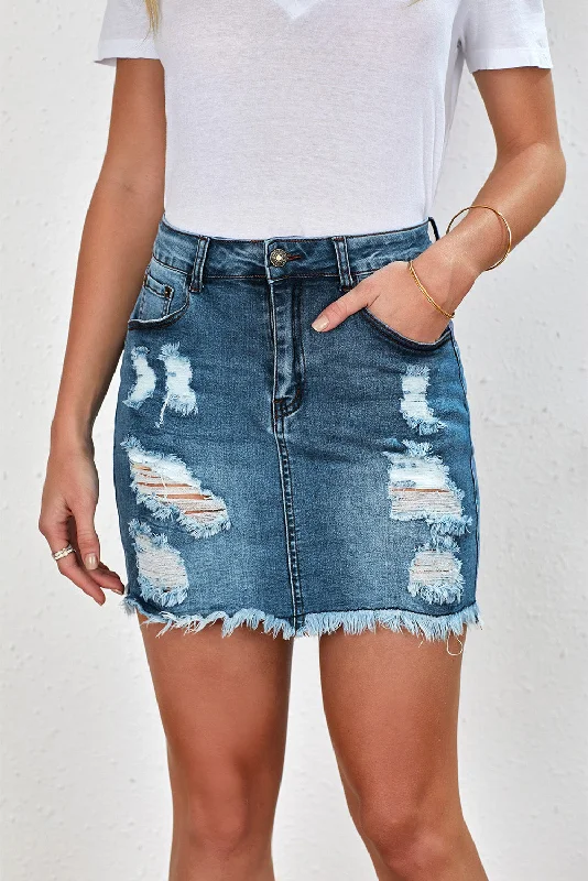 Favourite Girl Denim Mini Skirt