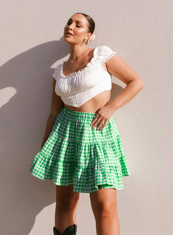 Marlie Mini Skirt Green