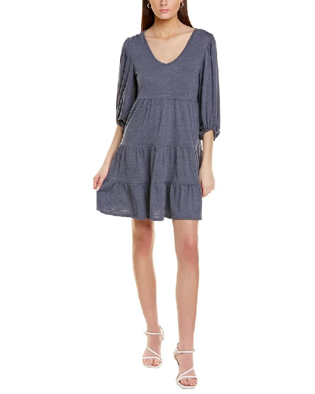 Max Studio Crinkled Jersey Mini Dress