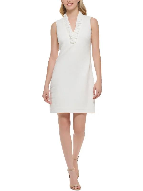 Petites    Womens Beach Mini Shift Dress