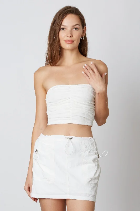 Riley White Cargo Mini Skirt