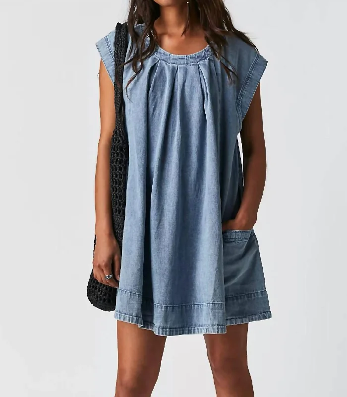 Marcel Mini Dress In Lakeside