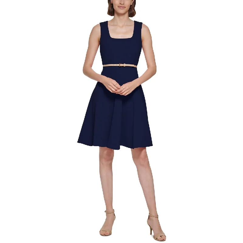 Tommy Hilfiger Womens Petites Solid  Wear To Work Dress