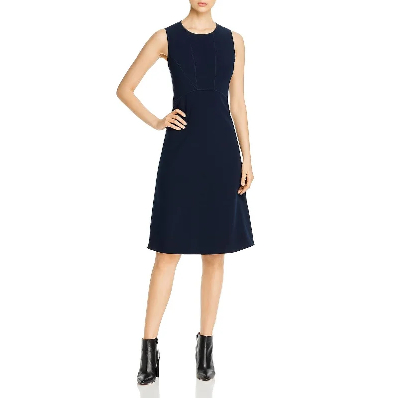 Elie Tahari Womens Leighton Woven Sleeveless Wear to Work Dress