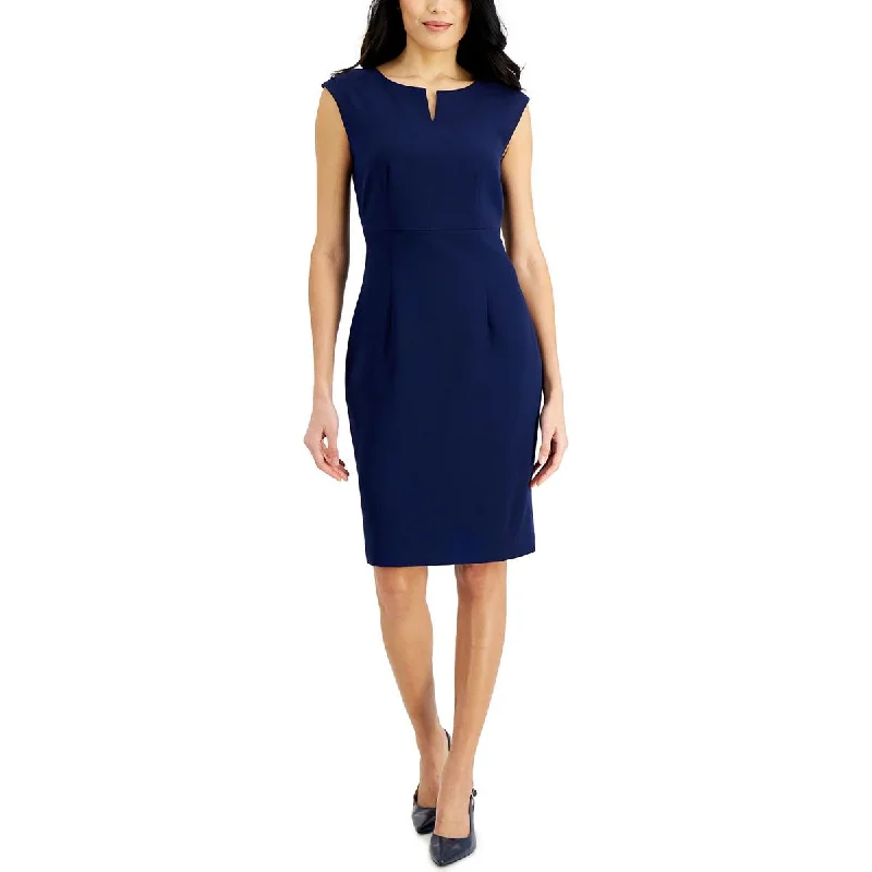 Kasper Womens Petites Seamed Sheath Wear to Work Dress